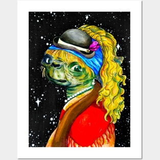 Alien With a Pearl Earring - Art History Meme Posters and Art